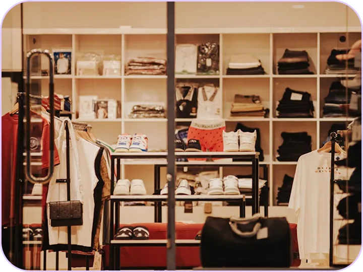 Weekend shopping moment